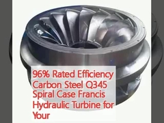 96% d'efficacité nominale en acier au carbone Q345 Casse en spirale Francis Turbine hydraulique pour votre