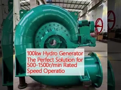 Générateur hydraulique de 100 kW La solution idéale pour une vitesse de fonctionnement nominale de 500 à 1500 r/min