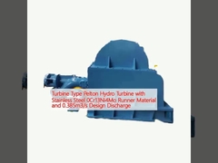 Type de turbine Turbine hydraulique Pelton avec acier inoxydable 0Cr13Ni4Mo et décharge de conception de 0,385m3/s