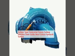 Type de turbine Turbine horizontale Francis Guide en acier inoxydable Vane Francis