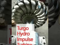 Turbine à impulsion hydraulique Turgo avec un impact environnemental minimal et une vitesse de fonctionnement de 1000 tr/min à 3000 tr/min