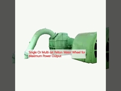 Roue d'eau Pelton à jet unique ou multi-jet pour une puissance maximale