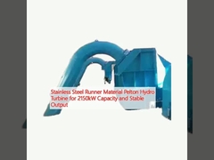 Turbine hydraulique Pelton pour une capacité de 2150 kW et une sortie stable