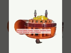 Modèle de mise en page du matériau du coureur en acier inoxydable de la turbine à eau verticale