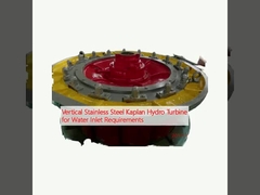 Turbine hydraulique Kaplan en acier inoxydable verticale pour les besoins d'entrée d'eau