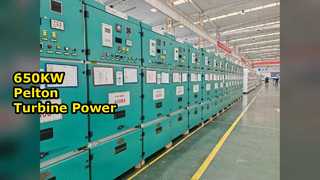 Puissance mini HPP de turbine Pelton de 650 kW