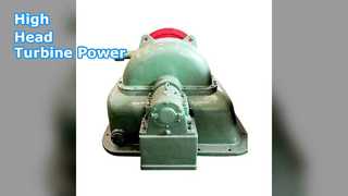 Puissance de turbine Pelton à tête élevée