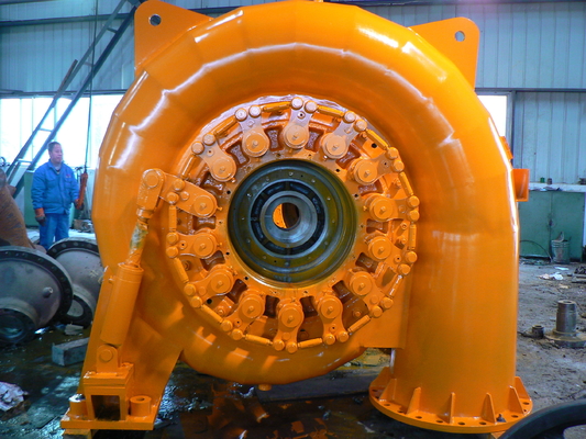 Turbine à eau Francis de 100 kW avec boîtier en acier au carbone et vanne de guidage