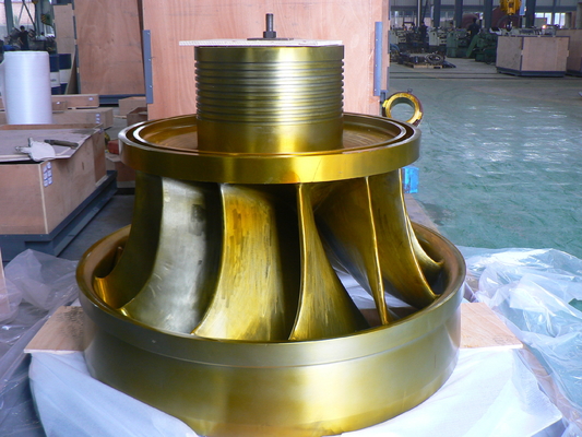 Générateur de turbine hydraulique horizontale pour 57 m de tête d'eau