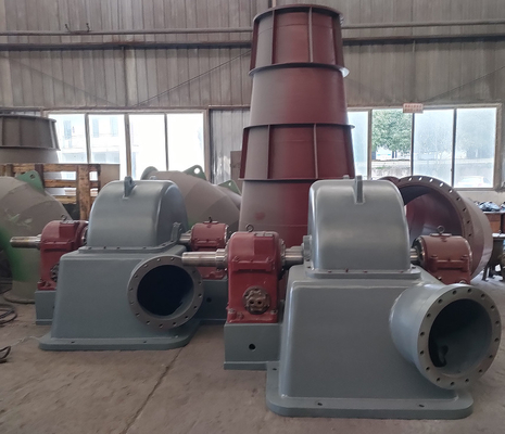 Turbine à impulsion à Turgo d'une capacité de 1000 kW et coulée en acier