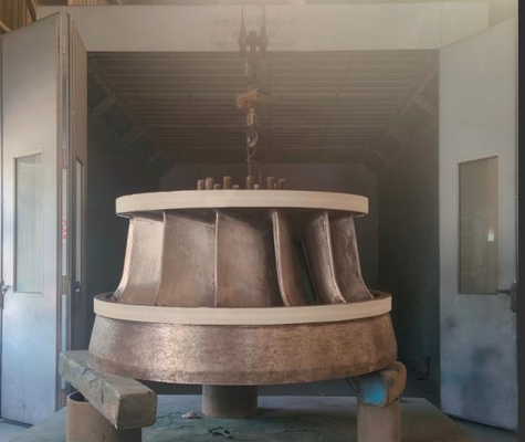 Turbine à eau Francis de 100 kW avec boîtier en acier au carbone et vanne de guidage