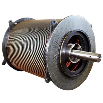 Générateur de turbine hydraulique de puissance nominale de 1000 kW avec excitation sans pinceau et disposition horizontale pour les centrales hydroélectriques