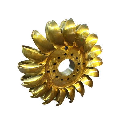 Turbine hydraulique Pelton à tête d'eau nominale de 134 m avec fonctionnement automatique ou manuel