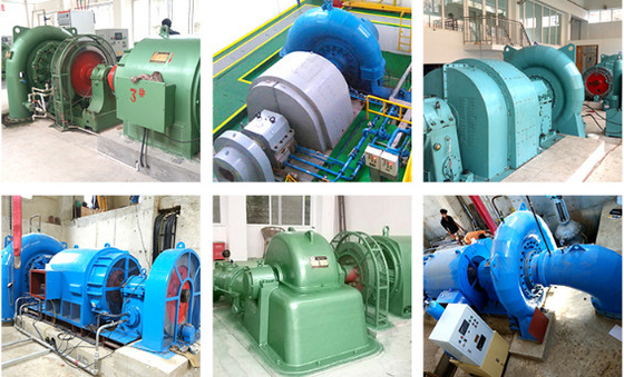 grille 375rpm-1000rpm de 1.5m3/S Francis Hydro Turbine Generator On