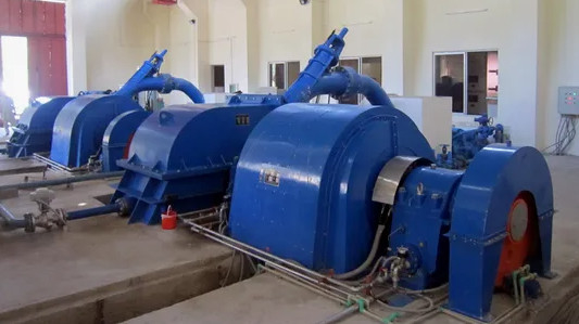 Acier inoxydable ASTM A473 S41500 Matériau de course Pelton Hydroturbine pour une pression d'entrée de 1 à 20 bar