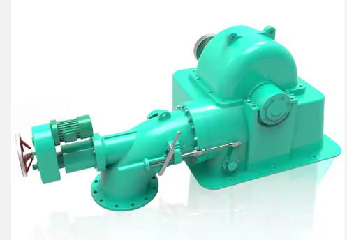Turgo Turbine à impulsion hydraulique pour 90 m de tête d'eau et performance de coulée en acier