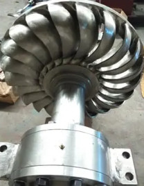 Turbine à impulsion hydraulique Turgo avec un impact environnemental minimal et une vitesse de fonctionnement de 1000 tr/min à 3000 tr/min