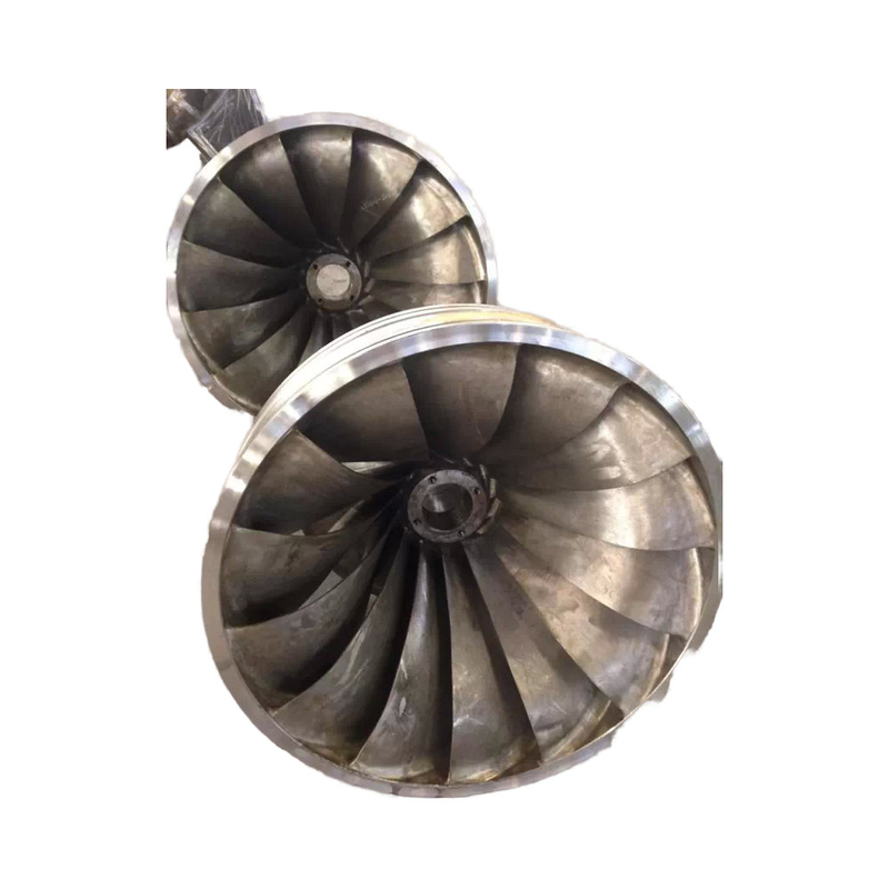 Turbine hydraulique Francis en acier au carbone Q345 à vitesse nominale de 500 à 1500 r/min