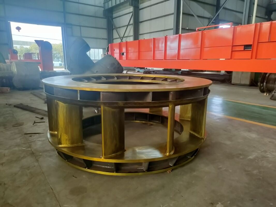 Turbine hydraulique Kaplan avec une puissance nominale de 2 à 50 MW dotée de guides réglables et de lames en acier inoxydable pour une production hydraulique efficace