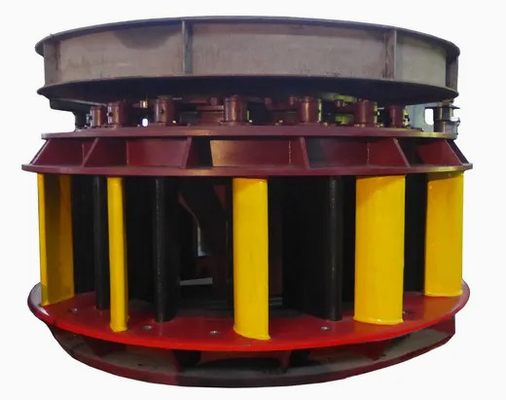 Turbine hydraulique Kaplan à entrée d'eau verticale avec lame de coureur fixe et type de générateur synchrone
