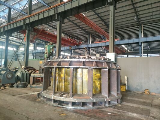 Turbine hydraulique Kaplan avec guides réglables Chambres en acier au carbone et entrée d'eau verticale pour projets hydroélectriques